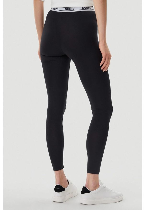 Guess - GUESS Czarne legginsy damskie Aline, Rozmiar S. Kolor: czarny