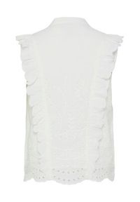 YAS Bluzka Luma 26036259 Biały Regular Fit. Kolor: biały. Materiał: bawełna #3