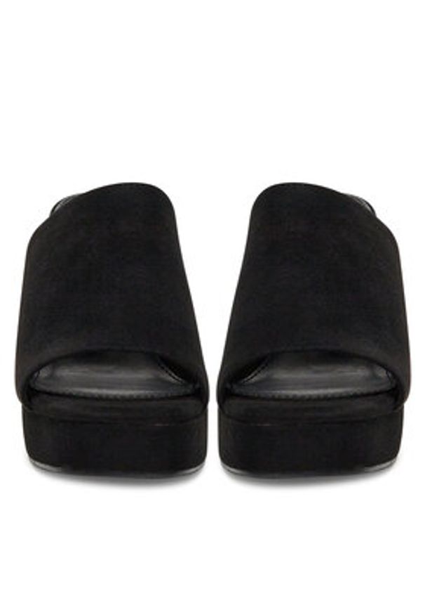 DeeZee Klapki KK5606-1 Czarny. Kolor: czarny. Materiał: materiał
