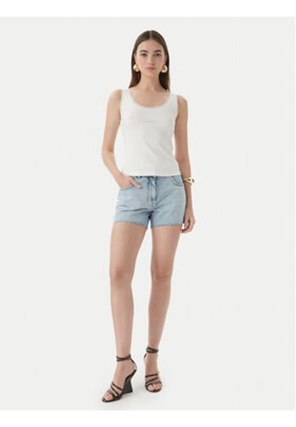 Patrizia Pepe Szorty jeansowe 2P1744/D070-CB21 Niebieski jasny Regular Fit. Kolor: niebieski. Materiał: bawełna