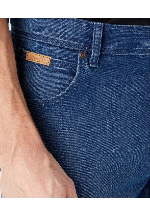 Wrangler - WRANGLER TEXAS MĘSKIE SPODNIE JEANSOWE JEANSY DZWONY LEON BLUE W121AG42B 112329006