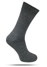 His Story - Ciepłe Wełniane Skarpetki Zimowe - Ciemnostalowe. Materiał: wełna, elastan, poliamid #1