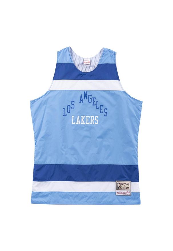 Mitchell & Ness - Jersey Los Angeles Lakers striped. Kolor: niebieski. Materiał: jersey. Sport: koszykówka