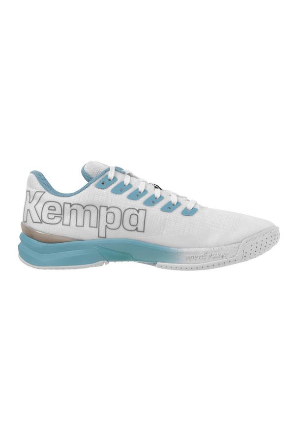 KEMPA - Damskie buty halowe Kempa Attack Pro 2.0 Game Changer. Kolor: biały, wielokolorowy, niebieski, zielony