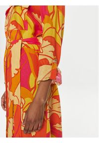 Joseph Ribkoff Sukienka koszulowa 242912 Pomarańczowy Regular Fit. Kolor: pomarańczowy. Materiał: len. Typ sukienki: koszulowe #5
