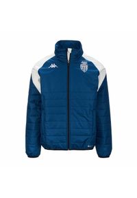 Kappa - Kurtka puchowa AS Monaco Pro 7 2023/24. Kolor: biały, niebieski, wielokolorowy. Materiał: puch. Sport: piłka nożna #1