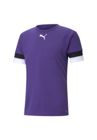 Puma - Koszulka piłkarska męska PUMA teamRISE Jersey. Kolor: fioletowy. Materiał: jersey. Sport: piłka nożna #1
