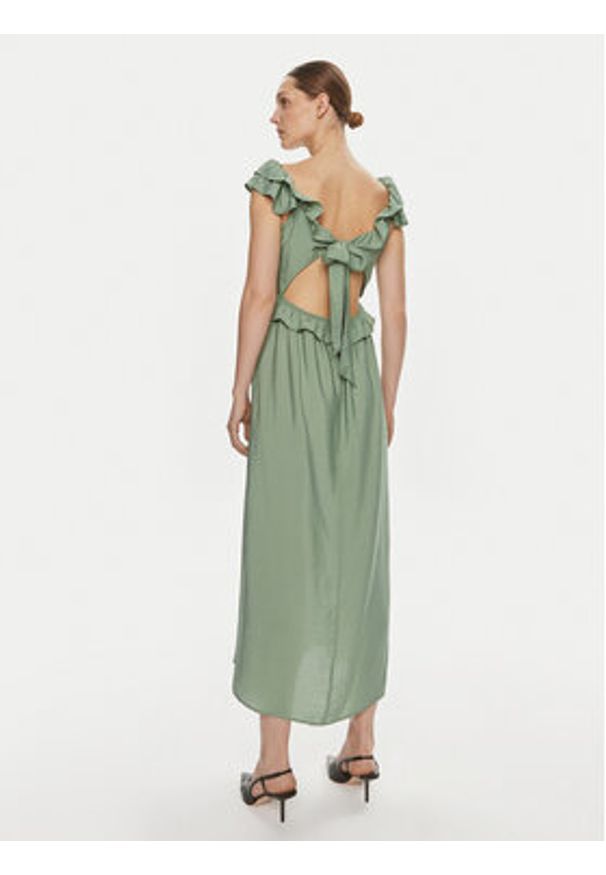 Vero Moda Sukienka letnia Josie 10303761 Zielony Regular Fit. Kolor: zielony. Materiał: wiskoza. Sezon: lato