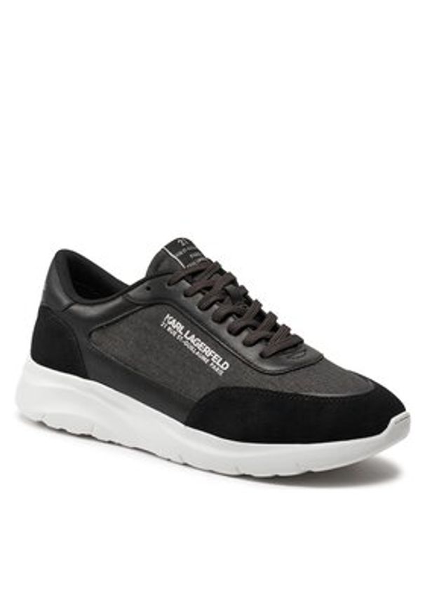 Karl Lagerfeld - KARL LAGERFELD Sneakersy KL53619 Czarny. Kolor: czarny. Materiał: materiał