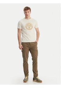 Napapijri T-Shirt S-Mahsa NP0A4FZB Écru Regular Fit. Materiał: bawełna #2