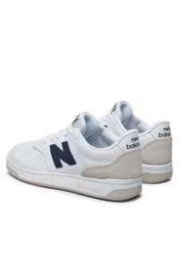 New Balance Sneakersy BB80GRN Biały. Kolor: biały. Materiał: skóra #6