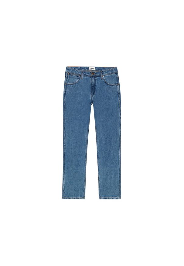 Wrangler - WRANGLER MĘSKIE SPODNIE JEANSOWE GREENSBORO SADDLESTONE 112355021 W15Q017423