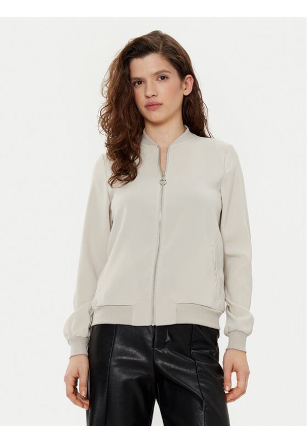 Vero Moda Kurtka bomber Coco 10245734 Beżowy Regular Fit. Kolor: beżowy. Materiał: syntetyk