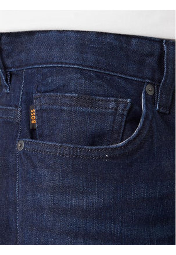 BOSS Jeansy Delaware 50553397 Granatowy Slim Fit. Kolor: niebieski