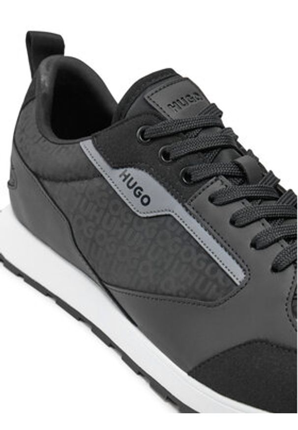 Hugo Sneakersy Icelin 50536205 Czarny. Kolor: czarny. Materiał: materiał
