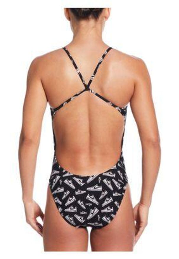 Nike Swim - Strój pływacki jednoczęściowy damski Nike Hydrastrong Cutout. Kolor: czarny