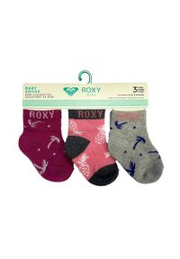 Roxy - ROXY Zestaw 3 Skarpetek Niemowlęcych Inside Spark Logo 0–6 miesięcy. Kolor: wielokolorowy, szary, różowy, beżowy #1