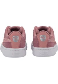 Puma - Dziecięce/niemowlęce Buty Sportowe Vikky Z Ekologicznej Skóry. Kolor: różowy. Model: Puma Vikky. Sport: turystyka piesza