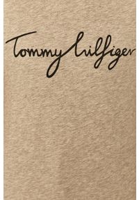 TOMMY HILFIGER - Tommy Hilfiger t-shirt bawełniany kolor szary. Okazja: na co dzień. Kolor: szary. Materiał: bawełna. Długość rękawa: krótki rękaw. Długość: krótkie. Wzór: nadruk. Styl: casual #3