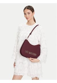 Love Moschino - LOVE MOSCHINO Torebka JC4021PP1NKD0552 Bordowy. Kolor: czerwony. Materiał: skórzane #4