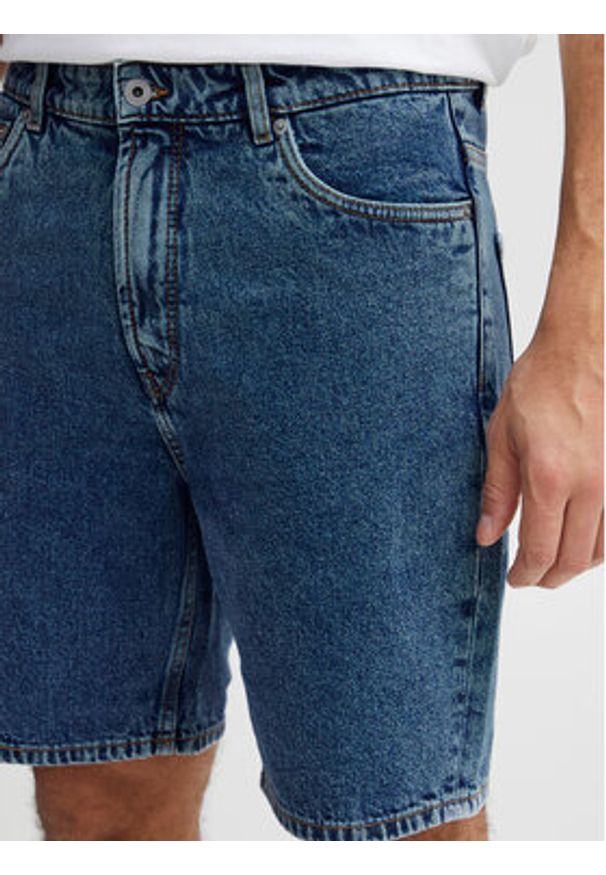 !SOLID - Solid Szorty jeansowe 21107657 Niebieski Straight Fit. Kolor: niebieski. Materiał: bawełna
