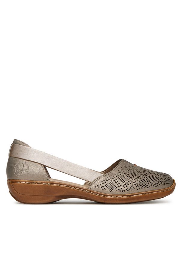 Półbuty Rieker. Kolor: beżowy