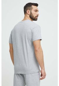 Hugo - HUGO t-shirt piżamowy kolor szary z nadrukiem. Kolor: szary. Wzór: nadruk #2