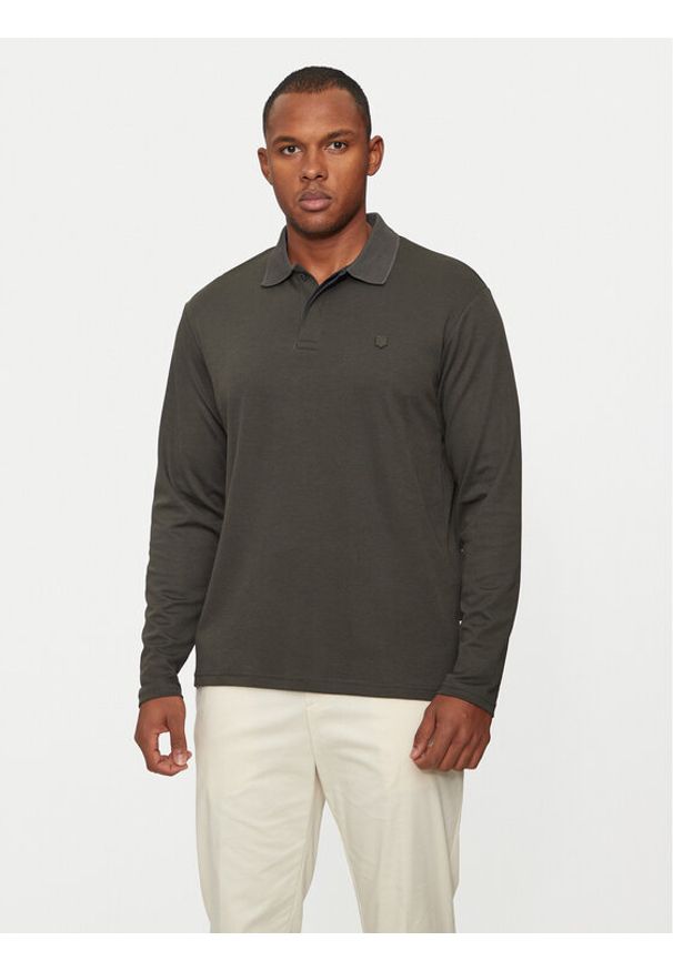 Jack & Jones Polo Crodney 12259645 Écru Regular Fit. Typ kołnierza: polo. Materiał: syntetyk, bawełna
