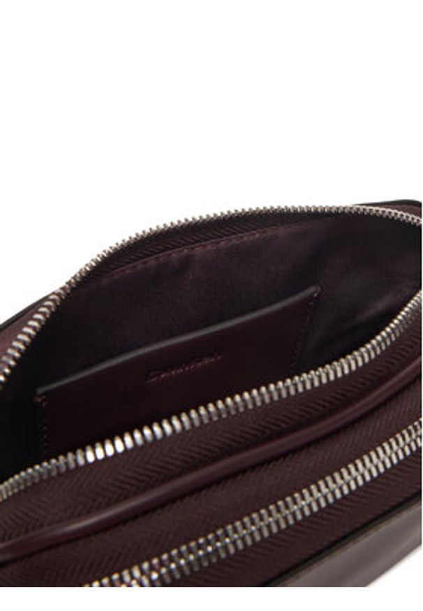 Calvin Klein Torebka LV04F3165G Bordowy. Kolor: czerwony. Materiał: skórzane