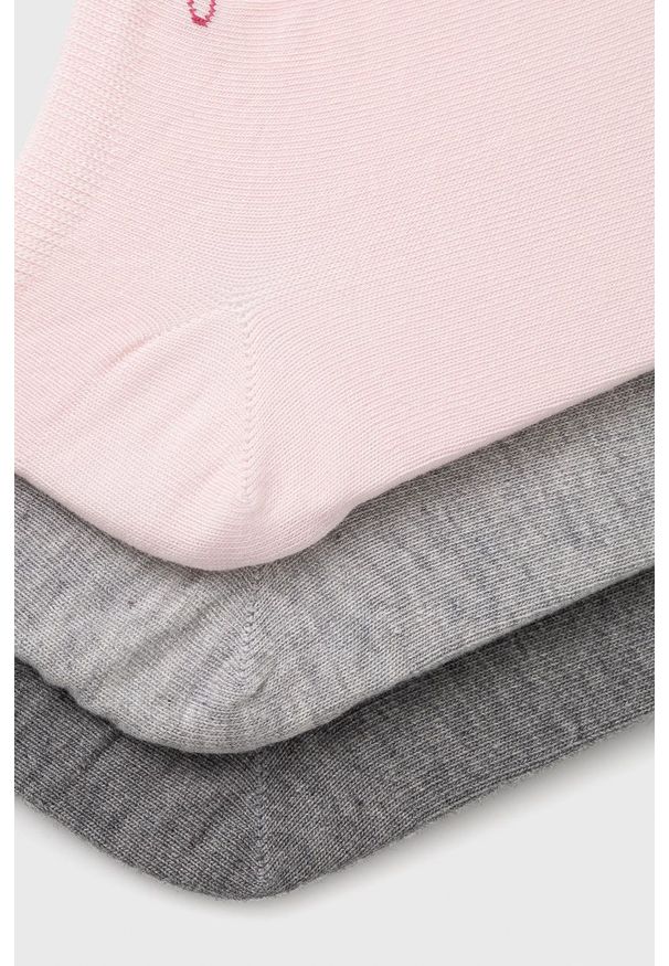Calvin Klein - Skarpetki (3-pack). Kolor: różowy