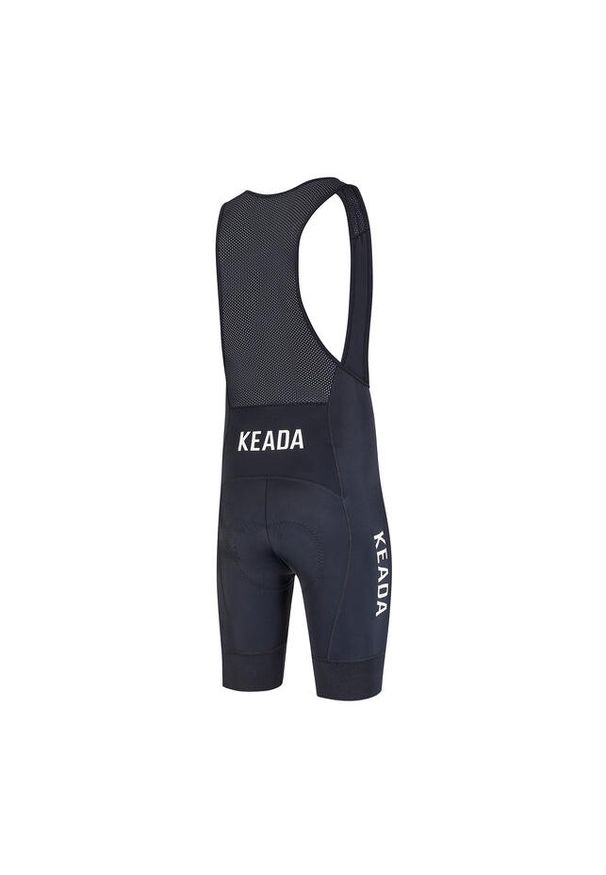 KEADA SPORTS - Męskie spodnie kolarskie z szelkami Essential – Czarne. Kolor: czarny. Długość: długie. Sport: kolarstwo
