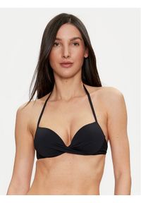 United Colors of Benetton - United Colors Of Benetton Góra od bikini 3P5H5R00Q Czarny. Kolor: czarny. Materiał: syntetyk