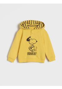 Sinsay - Bluza Snoopy - żółty. Kolor: żółty. Wzór: nadruk #1