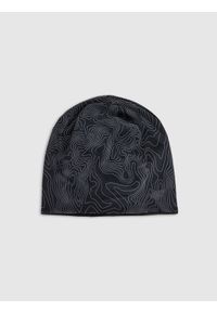 4f - 4F Czapka trekkingowa uniseks - czarna S/M. Kolor: czarny. Materiał: syntetyk, elastan, materiał. Styl: klasyczny, sportowy