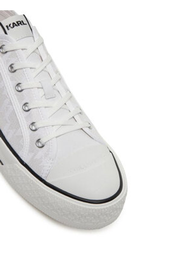 Karl Lagerfeld - KARL LAGERFELD Trampki KL50425 Biały. Kolor: biały. Materiał: materiał