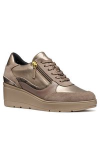 Geox Sneakersy D Ilde D46RAA 0AJ22 C6029 Brązowy. Kolor: brązowy. Materiał: skóra