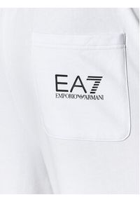 EA7 Emporio Armani Spodnie dresowe 8NPPC3 PJ05Z 1101 Biały Slim Fit. Kolor: biały. Materiał: bawełna #3