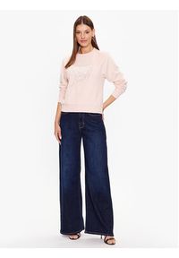 Guess Bluza W3YQ01 KB683 Różowy Regular Fit. Kolor: różowy. Materiał: bawełna, syntetyk #3
