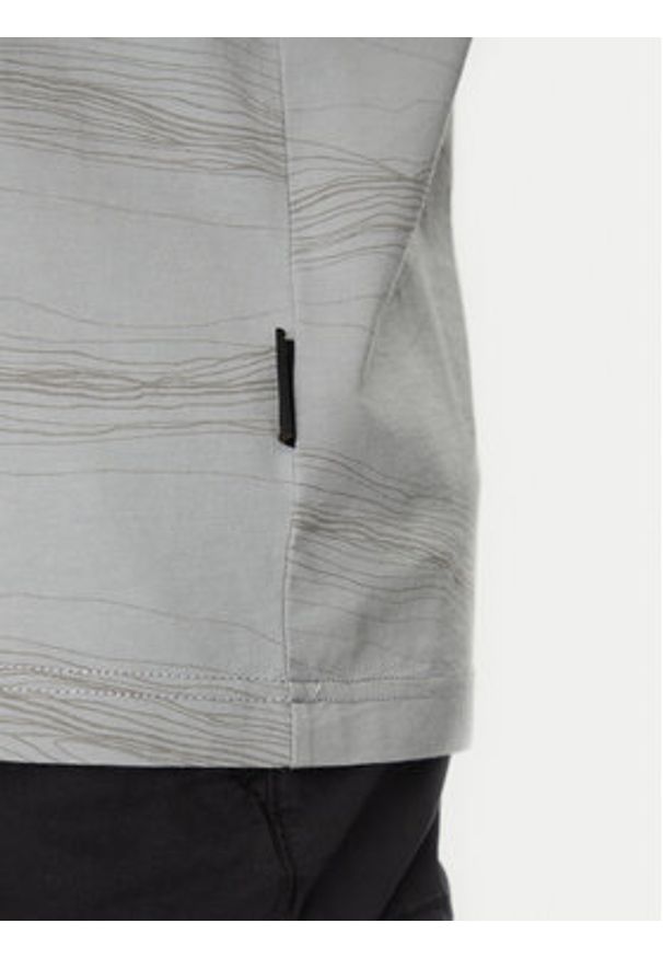 Napapijri T-Shirt B-Cellini NP0A4ILS Szary Regular Fit. Kolor: szary. Materiał: bawełna