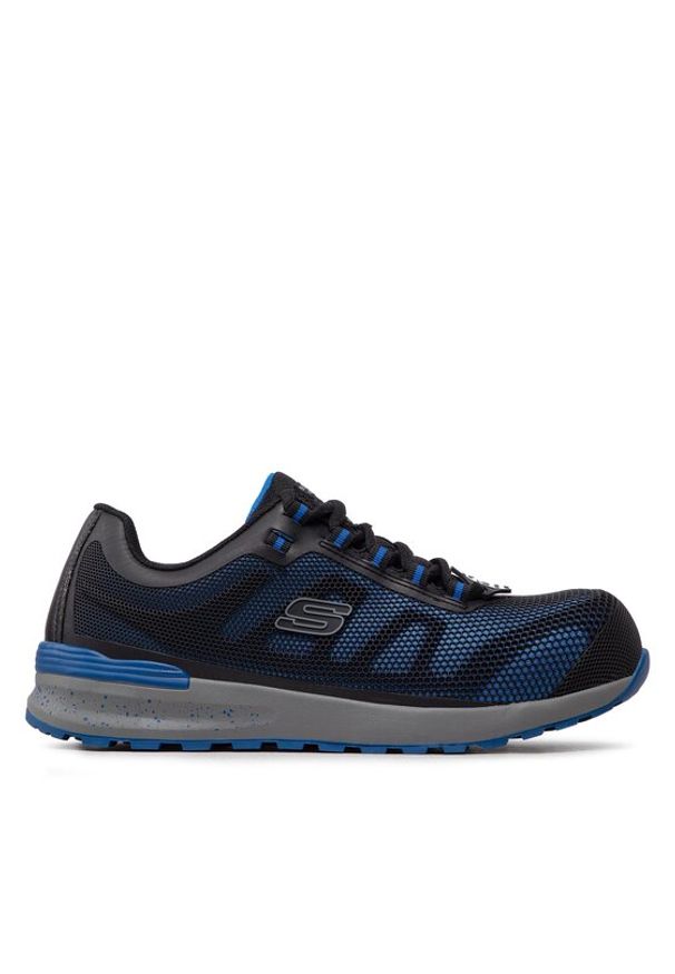 skechers - Skechers Półbuty Bulklin 77180EC/BLU Czarny. Kolor: czarny. Materiał: syntetyk