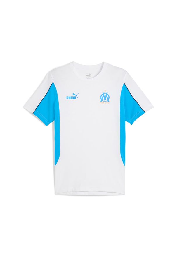 Puma - Koszulka OM Archive 2024/25. Kolor: biały. Sport: piłka nożna