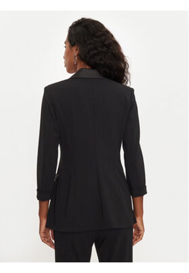 Imperial Marynarka JU25IAW Czarny Slim Fit. Kolor: czarny. Materiał: syntetyk