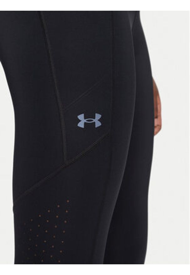 Under Armour Legginsy Launch 1369773 Czarny Slim Fit. Kolor: czarny. Materiał: syntetyk