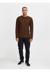 Blend Sweter 20716101 Brązowy Regular Fit. Kolor: brązowy. Materiał: syntetyk #2