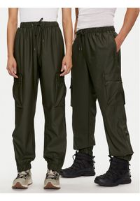 Rains Spodnie przeciwdeszczowe Cargo Rain Pants Regular W3 18850 Zielony Regular Fit. Kolor: zielony. Materiał: syntetyk