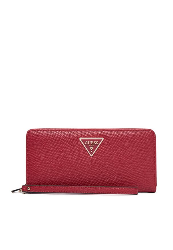 Guess Duży Portfel Damski Laurel II Slg SWZG74 59146 Bordowy. Kolor: czerwony. Materiał: skóra