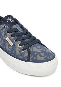 Calvin Klein Jeans Sneakersy Vulc Flatf Jacquard YW0YW01965 Granatowy. Kolor: niebieski. Materiał: materiał #6