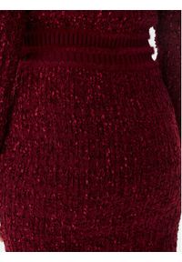 Guess Spódnica ołówkowa W5BD1X Z4090 Czerwony Slim Fit. Kolor: czerwony. Materiał: syntetyk #5