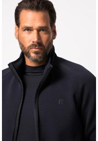 JAY-PI - Męska Bluza rozpinana FLEXNAMIC® golf materiał scuba do rozm. 7XL. Typ kołnierza: golf. Kolekcja: plus size. Kolor: niebieski. Materiał: bawełna, elastan, poliester, materiał. Sport: golf