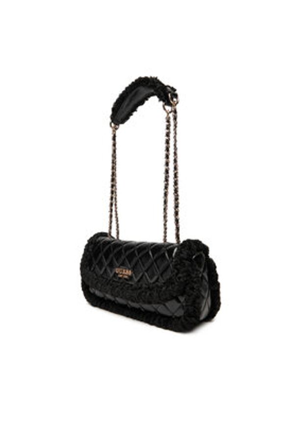 Guess Torebka Cristi HWTG81 39210 Czarny. Kolor: czarny. Materiał: skórzane